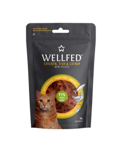 Wellfed Λιχουδιές με Κοτόπουλο & Catnip 50gr