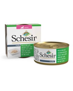 Schesir Puppy Κοτόπουλο & Αλόη σε Ζελέ 150gr