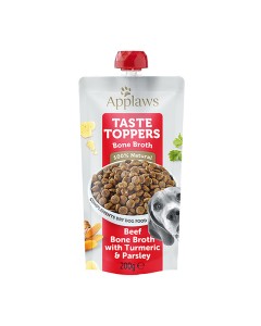 Applaws Taste Toppers Dog Ζωμός Βοδινό με Κουρκουμά & Μαϊντανό Φακελάκι 85gr