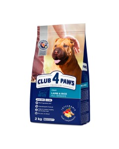 Club 4 Paws Adult All Breeds Lamb & Rice 2kg