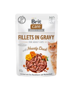 Brit Care Cat Fillets in Gravy Duck 85gr