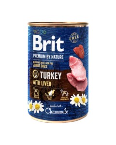 Brit Premium By Nature Puppy Cans Turkey With Liver 400gr