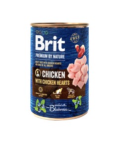 Brit Premium By Nature Dog Cans Chicken With Hearts 400gr