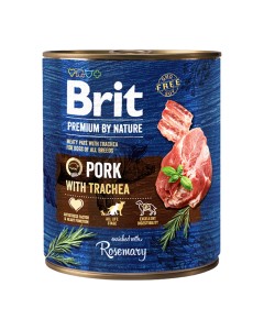 Brit Premium By Nature Dog Cans Pork With Trachea 800gr