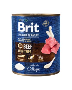 Brit Premium By Nature Dog Cans Beef With Tripes 800gr