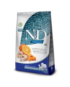 N&D Ocean Pumpkin Dog Adult Medium-Maxi με Μπακαλιάρο, Κολοκύθα & Πορτοκάλι 12kg