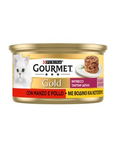 Gourmet Gold Ταρτάρ Βοδινό & Κοτόπουλο 85gr