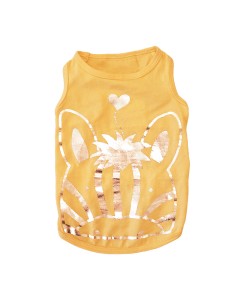 Pet Μπλούζα Σκύλου Yellow Silver M 27cm