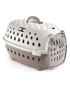 Stefanplast Κλουβί Μεταφοράς Travel Chic Μπεζ/Λευκό 50x34.5x32cm
