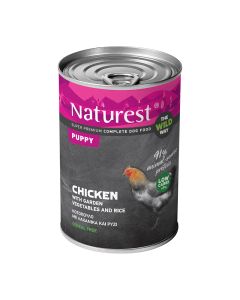 Naturest Puppy Κοτόπουλο, Λαχανικά & Ρύζι 400gr