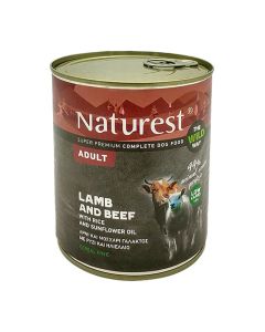 Naturest Adult Μοσχάρι, Αρνί & Ρύζι 800gr