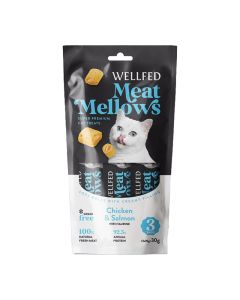 Wellfed Meat Mellows Κοτόπουλο & Σολομός 30gr