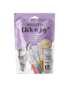 Wellfed Lick N' Joy Mix Tastes 168gr