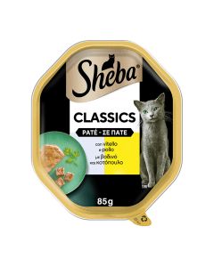 Sheba Classic Δισκάκι Βοδινό & Κοτόπουλο Πατέ 85gr