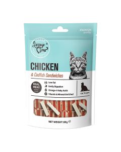 Jerky Time Chicken & Codfish Sandwich 80gr