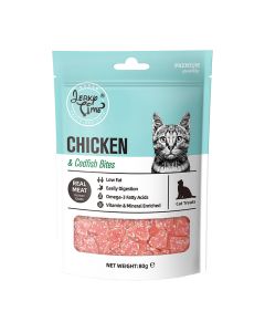 Jerky Time Chicken & Codfish Heart Bites 80gr