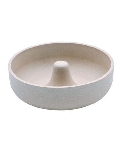 Pet Μπολ Μπαμπού Slow Feeder Μπεζ 14cm