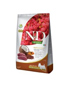 N&D Quinoa Dog Grain Free Skin & Coat Adult Mini με Έλαφι 2.5kg