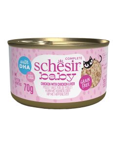Schesir Cat Baby Κοτόπουλο & Συκώτι 70gr