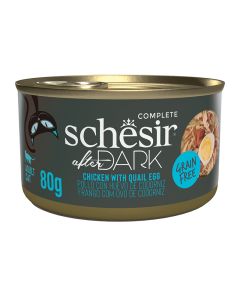 Schesir Cat After Dark Κομματάκια Κοτόπουλο & Αυγό Ορτυκιού 80gr