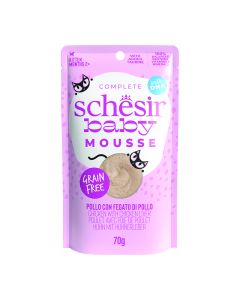 Schesir Cat Baby Pouch Κοτόπουλο & Συκώτι 70gr