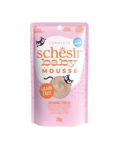 Schesir Cat Baby Pouch Κοτόπουλο & Σολομός 70gr