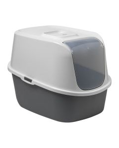 Moderna Just Easy Κλειστή Τουαλέτα Γάτας Γκρι 51x38.9x38.7cm