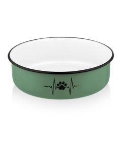 Pet Bowl Μπολ Ανοξείδωτο με Αντιολισθητική Βάση 880ml