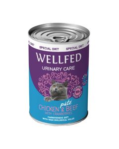 Wellfed Sterilised Urinary Κοτόπουλο & Μοσχάρι σε Πατέ 400gr