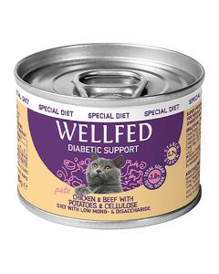 Wellfed Diabetic Diet Κοτόπουλο & Βοδινό σε Πατέ 200gr