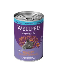 Wellfed Mature +7 Πουλερικά & Μύδια σε Πατέ 400gr