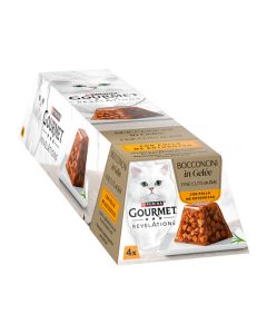 Gourmet Revelations Fine Cuts σε Ζελέ με Κοτόπουλο 4x57gr