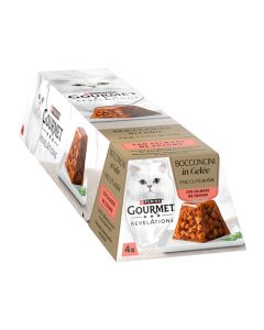 Gourmet Revelations Fine Cuts σε Ζελέ με Σολομό 4x57gr