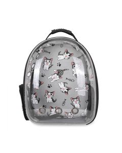 Pet Τσάντα Μεταφοράς με Γκρι Σχέδιο 33x25x41cm