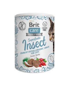 Brit Care Cat Crunchy Snacks Superfruits & Insects 100gr