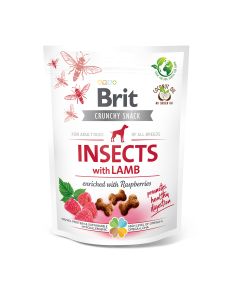 Brit Dog Snack Crunchy Cracker Insects & Lamb 200gr