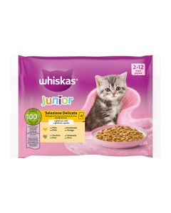 Whiskas Kitten Multipack Πουλερικά σε Ζελέ 4x85gr