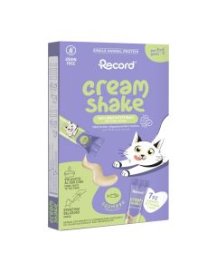 Record Λιχουδιά Γάτας Cream Shake Single Protein Σκουμπρί 7x12gr