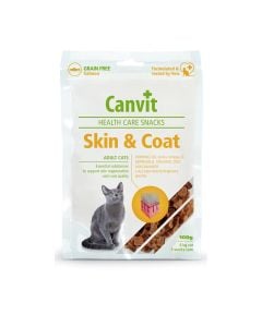 Canvit Σνακ Γάτας Skin & Coat 100gr