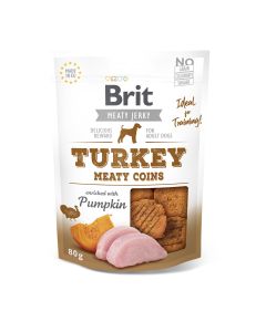 Brit Dog Snack Jerky Turkey Meaty Coins 80gr