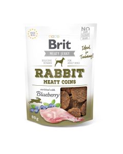 Brit Dog Snack Jerky Rabbit Meaty Coins 80gr