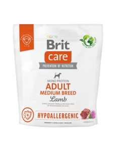 Brit Care Hypoallergenic Dog Adult Medium Lamb & Rice 1kg