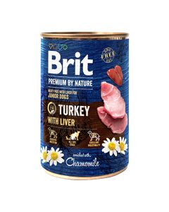 Brit Premium By Nature Puppy Cans Turkey With Liver 400gr