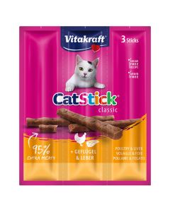Vitakraft Cat Stick Mini με Πουλερικά & Συκώτι 18gr 3τμχ