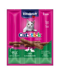 Vitakraft Cat Stick Mini με Πάπια & Κουνέλι 18gr 3τμχ