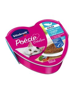 Vitakraft Poesie με Σολομό & Σπανάκι σε Ζελέ 85gr