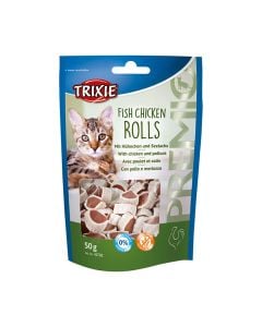 Trixie Λιχουδιές Γάτας Premio Rolls με Κοτόπουλο & Μπακαλιάρο 50gr