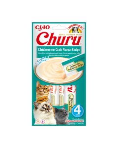 Inaba Churu Λιχουδιές Γάτας με Κοτόπουλο & Καβούρι 56gr