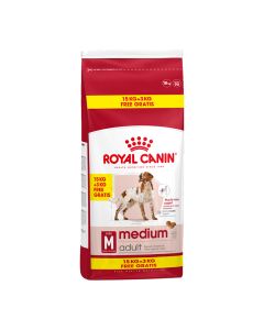 Royal Canin Medium Adult 15kg+3kg Δώρο