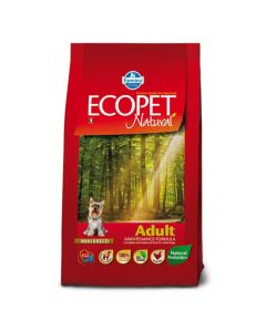 Ecopet Natural Adult Mini Κοτόπουλο 12kg + 2kg Δώρο